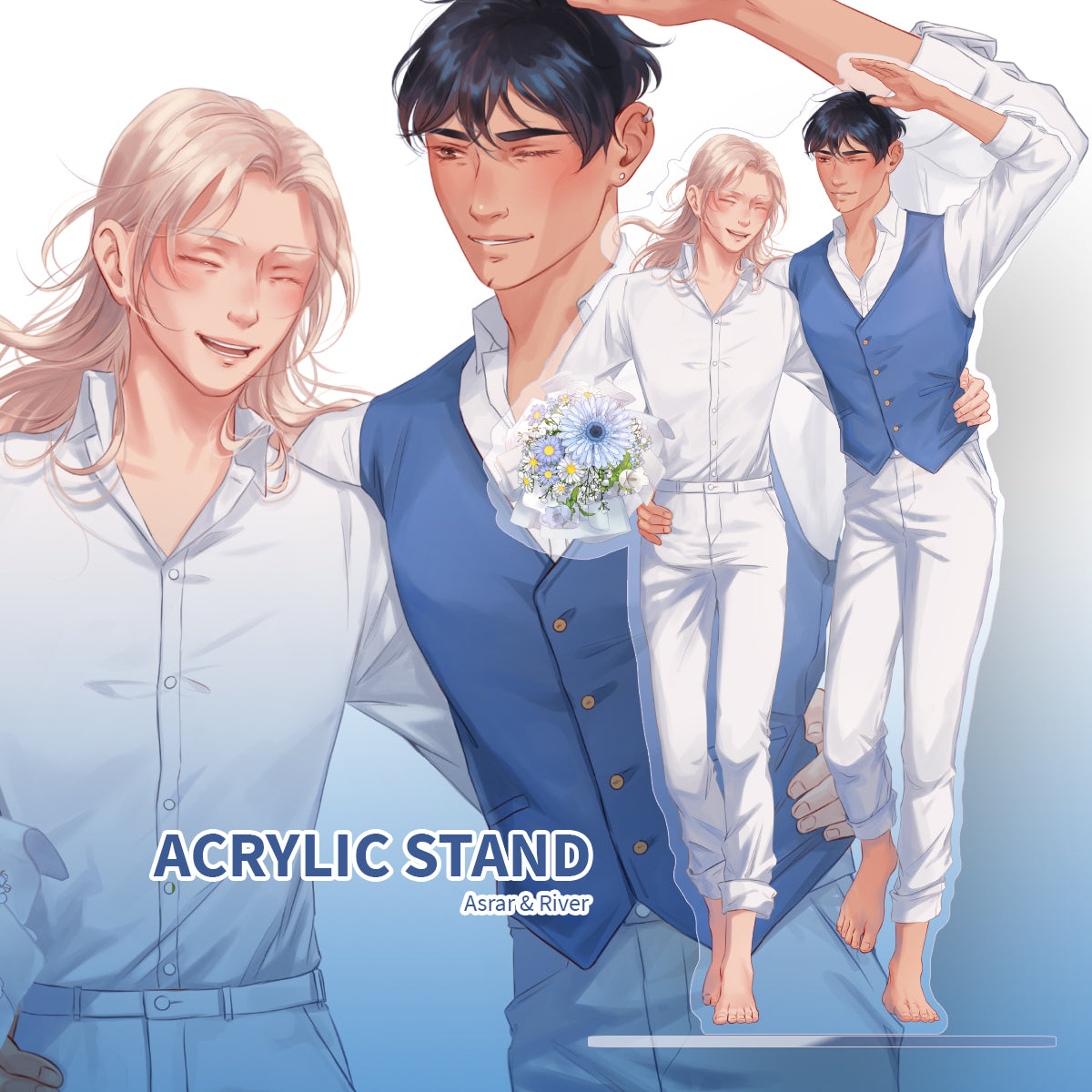 Asrar & River acrylic stand
