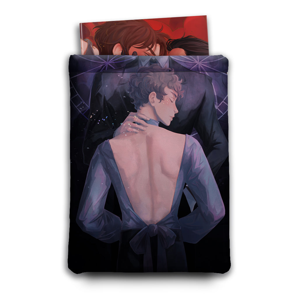 padded book sleeve "Glass"