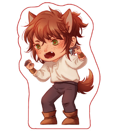 Big Bad & Little Red Acrylic Blocks