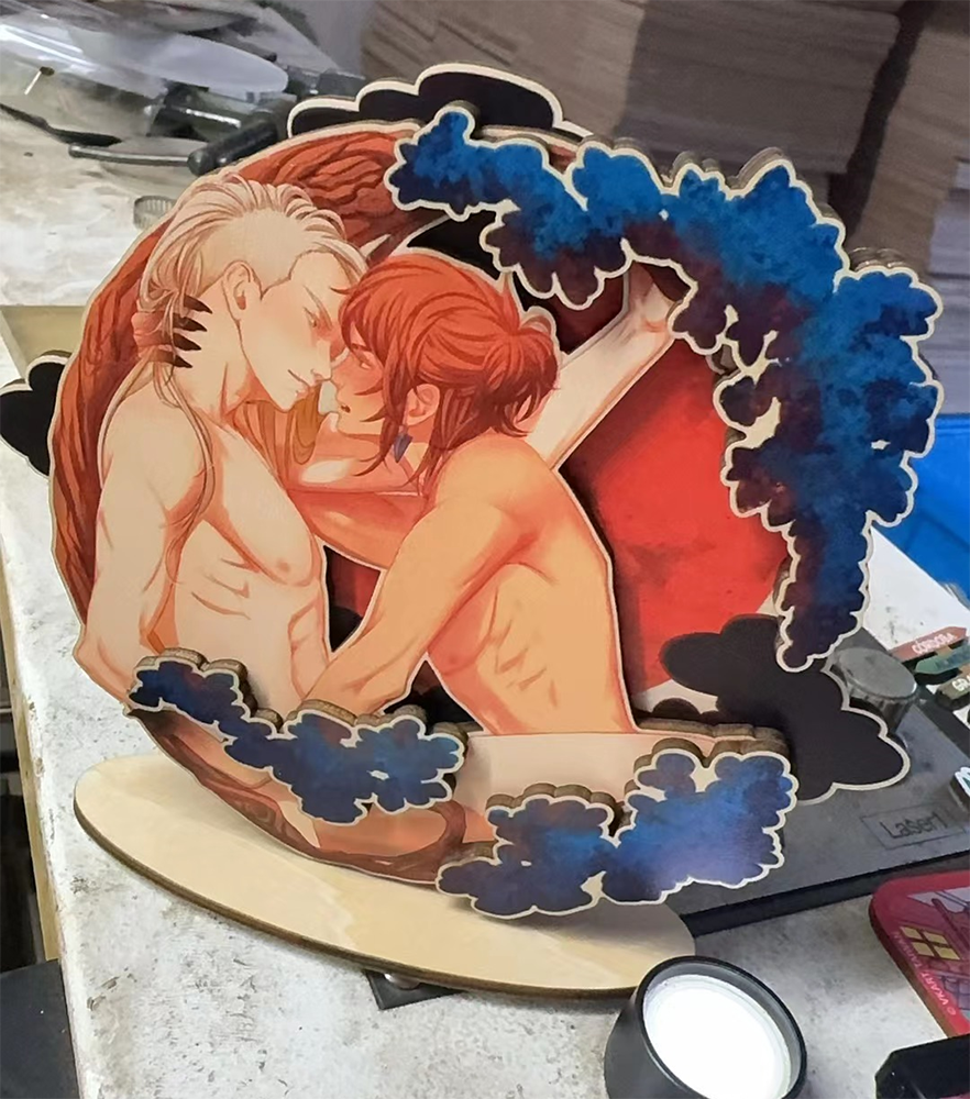 Blood Moon Wooden Standee