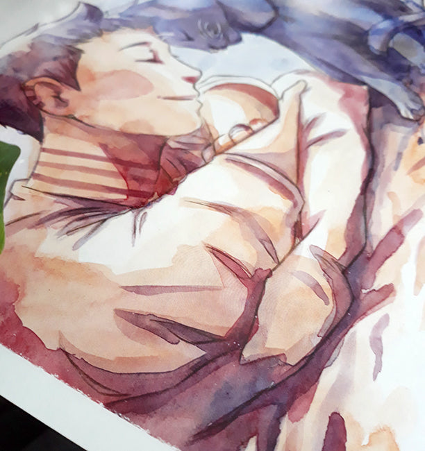 Susie and Kuo watercolor print