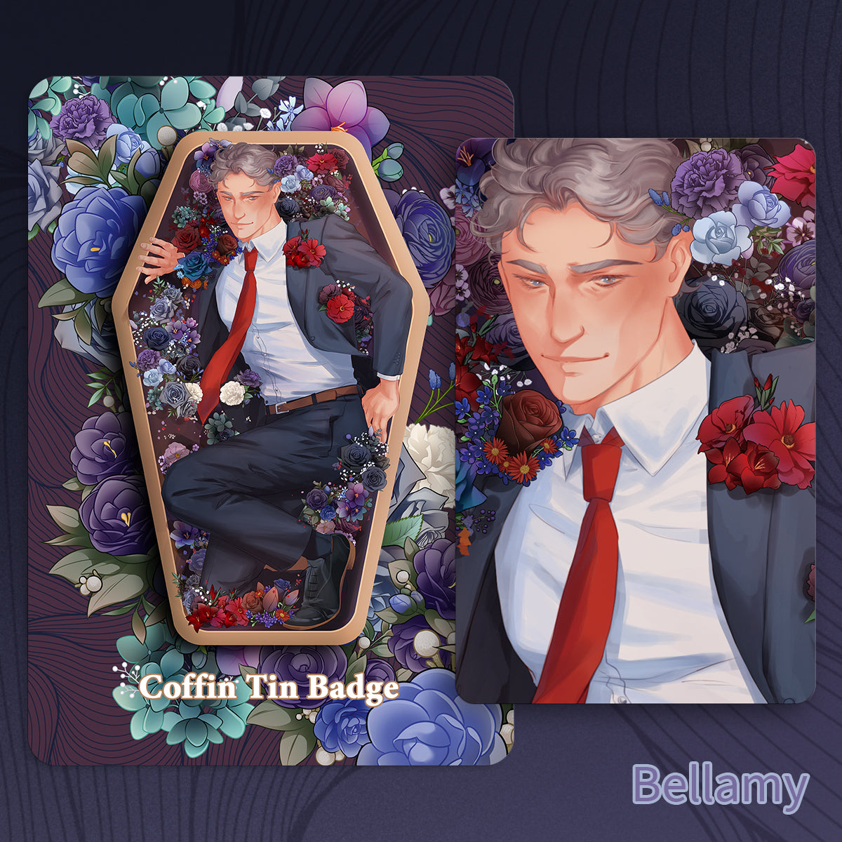Helluva Coffin Tin Badges