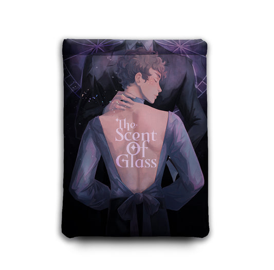 padded book sleeve "Glass"